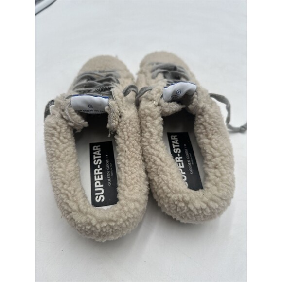 GOLDEN GOOSE Faux-Fur Sabot Sneakers 39 Cream White - Picture 5 of 12